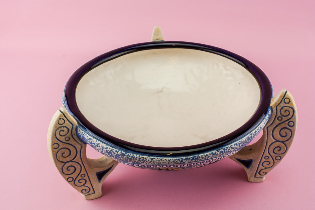 Modernist pottery serving bowl