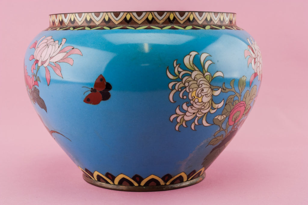 Cloisonne enamel jar