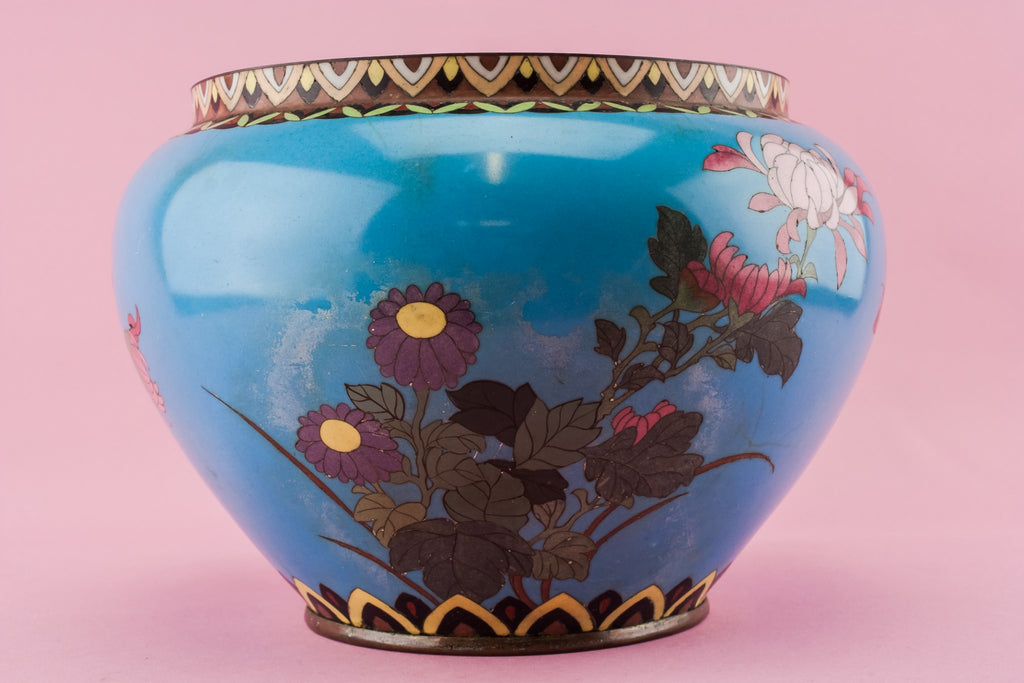 Cloisonne enamel jar