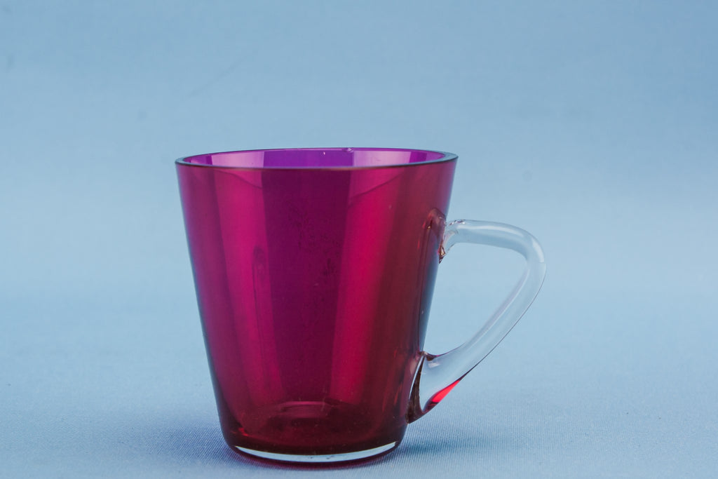 Small cranberry red cup