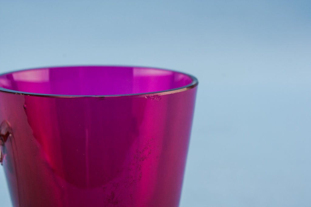 Small cranberry red cup