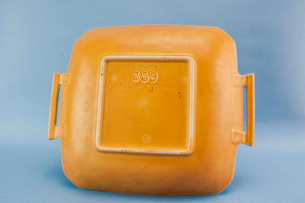Art Deco pottery serving dish