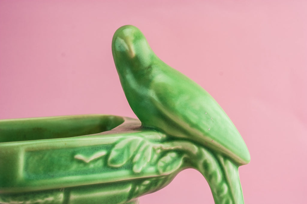 Green pottery jug