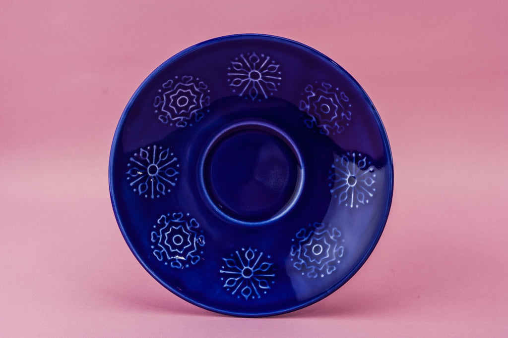 Blue tea set for four