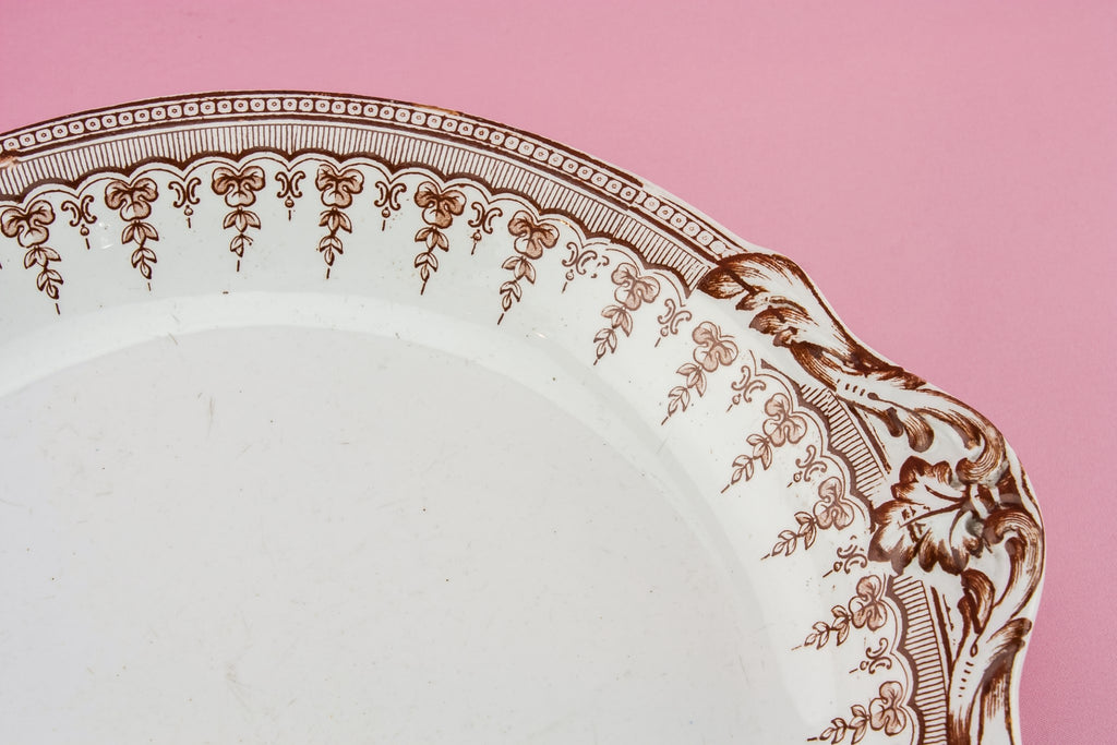 Pottery serving bowl