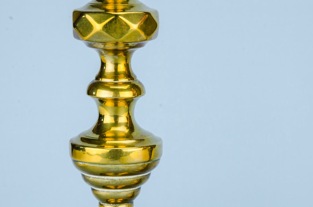 Pair of brass candlesticks