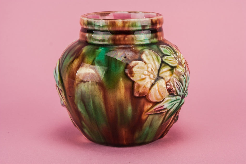 Small majolica vase