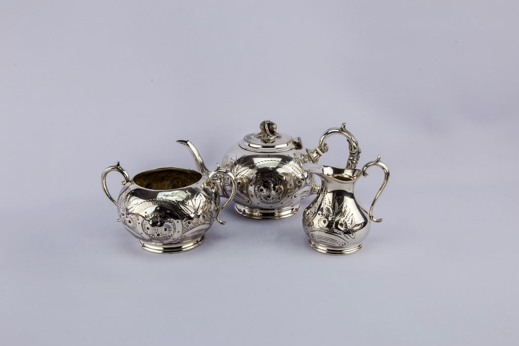 Silver plated tea set