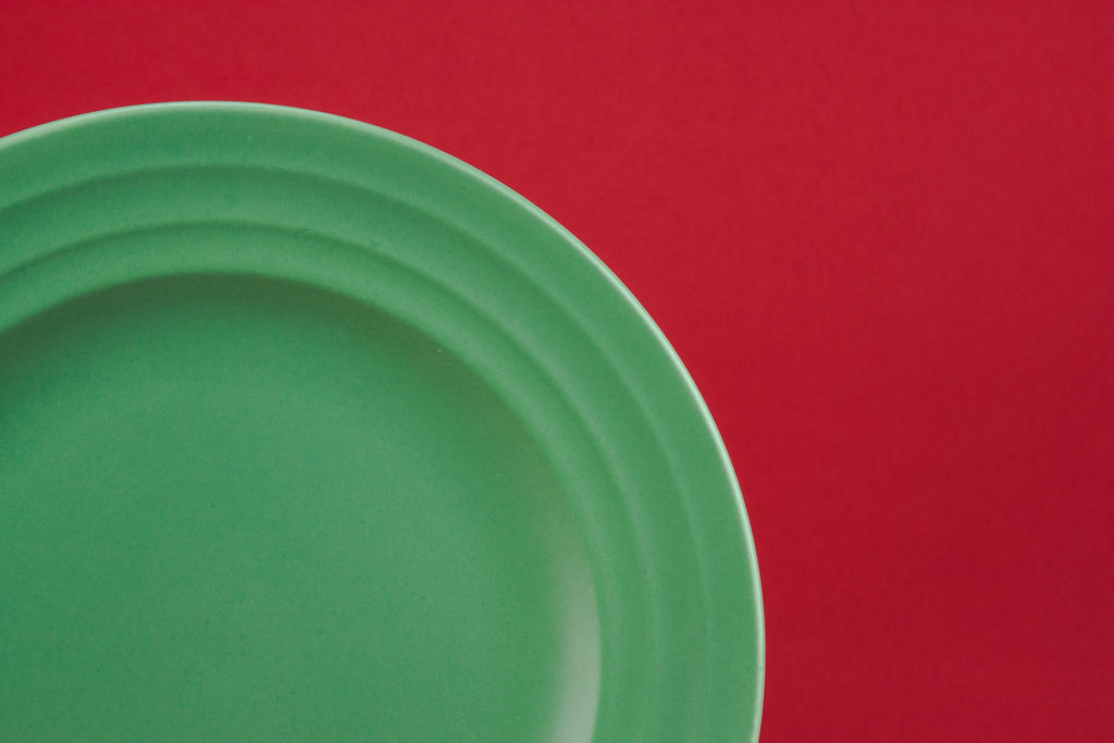Art Deco green serving dish