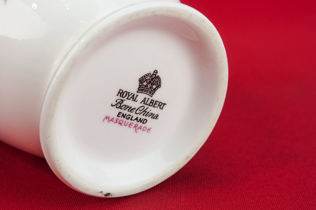 Black bone china creamer