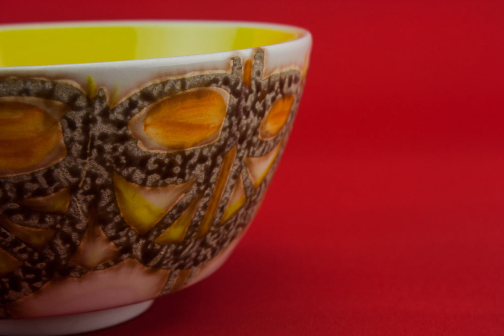Modernist pottery serving bowl
