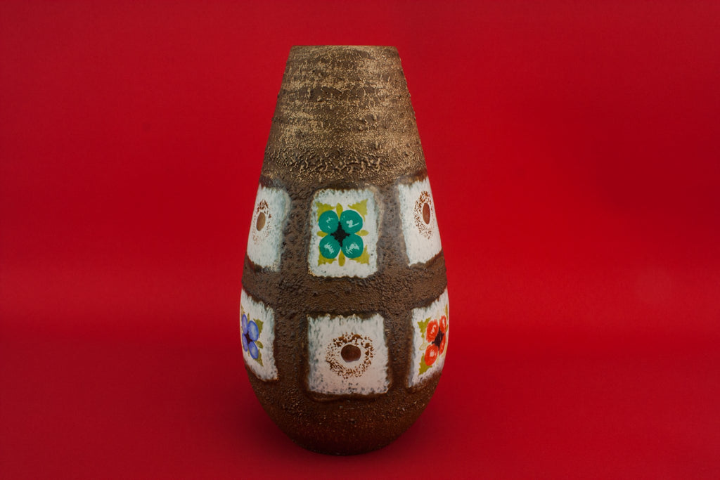 Tall lava vase