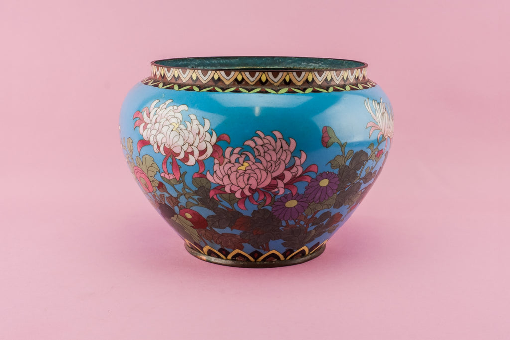 Cloisonne enamel jar