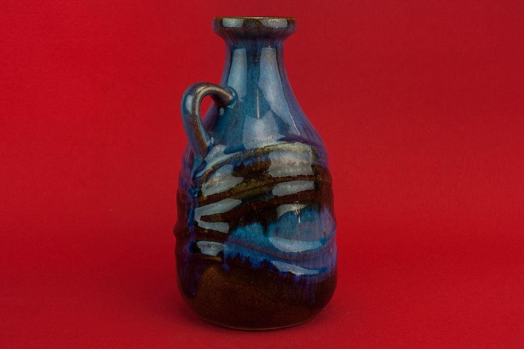 Blue pottery jug