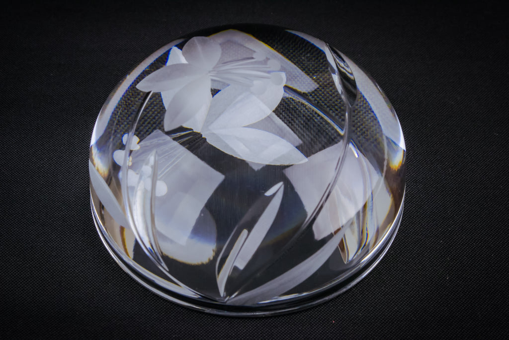 Cut glass paperweight
