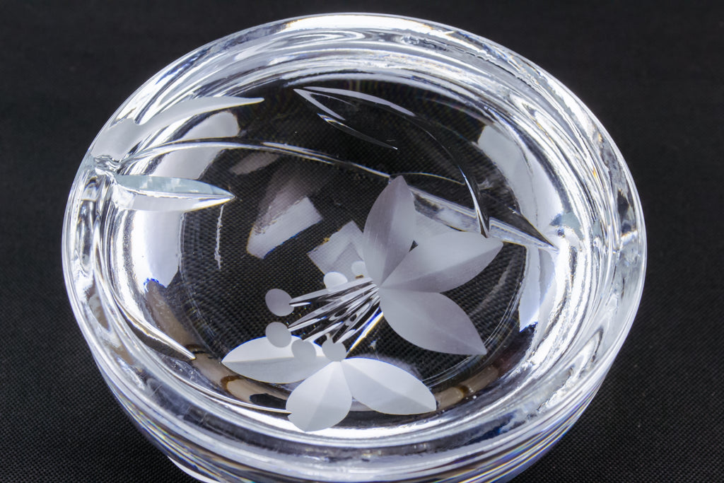 Cut glass paperweight