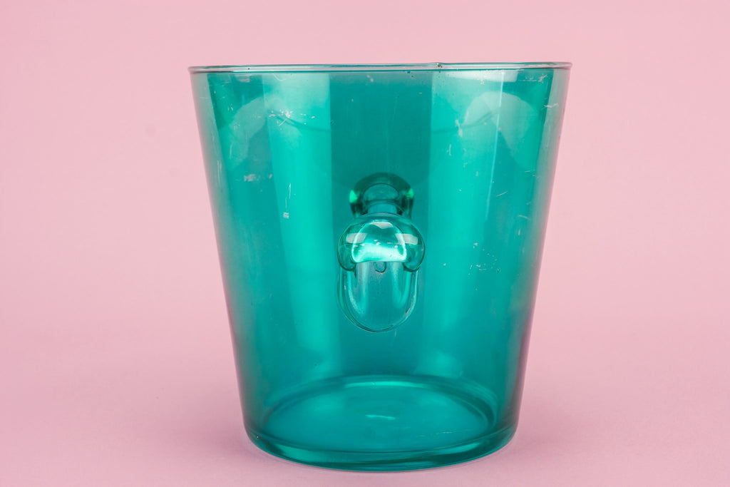 Green glass wine cooler