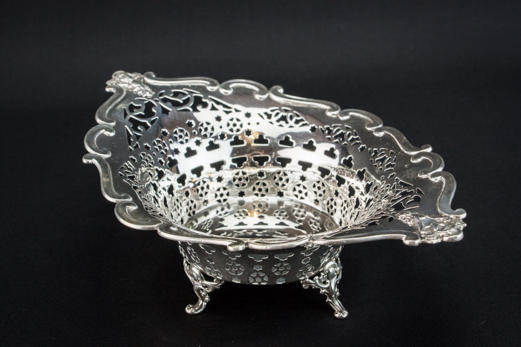 Art Nouveau silver bowl