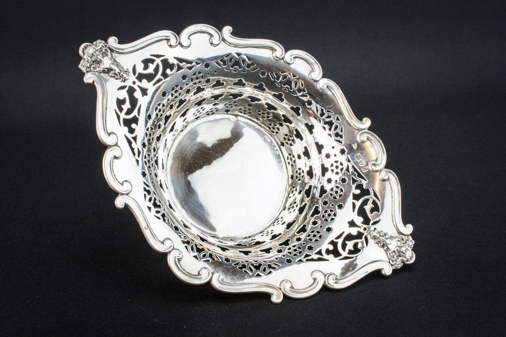 Art Nouveau silver bowl