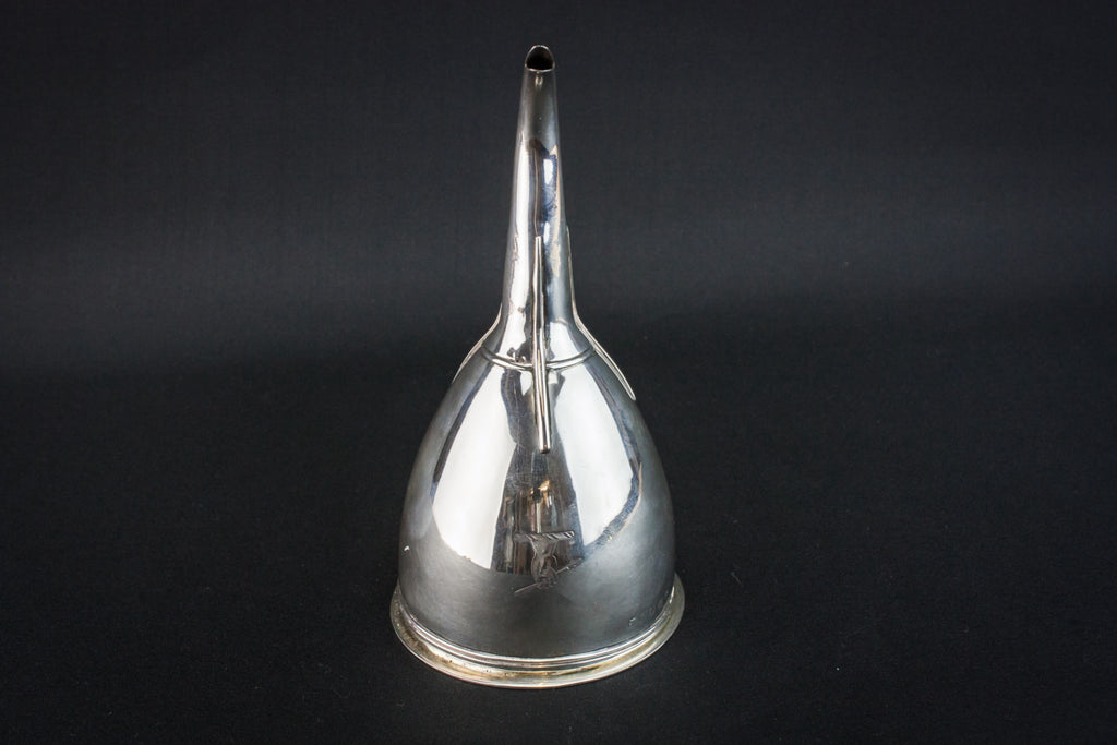 Sterling silver wine funnel