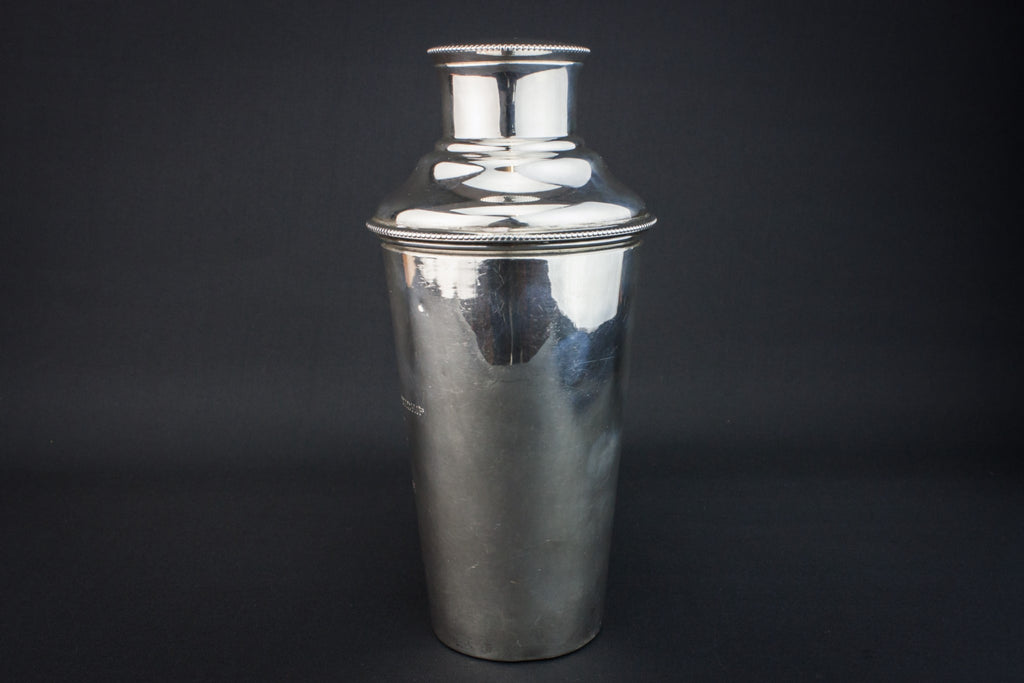 Silver cocktail shaker