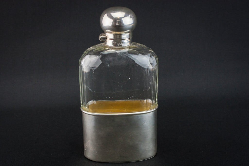 Mappin & Webb silver flask
