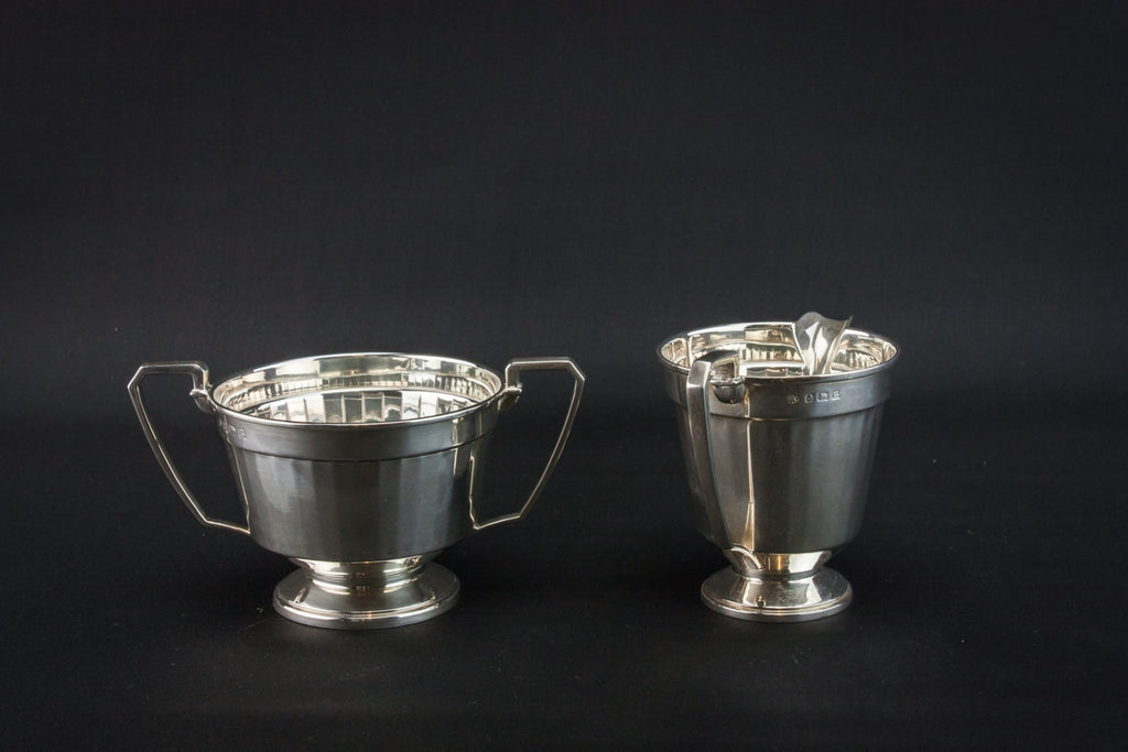 Art Deco silver tea set