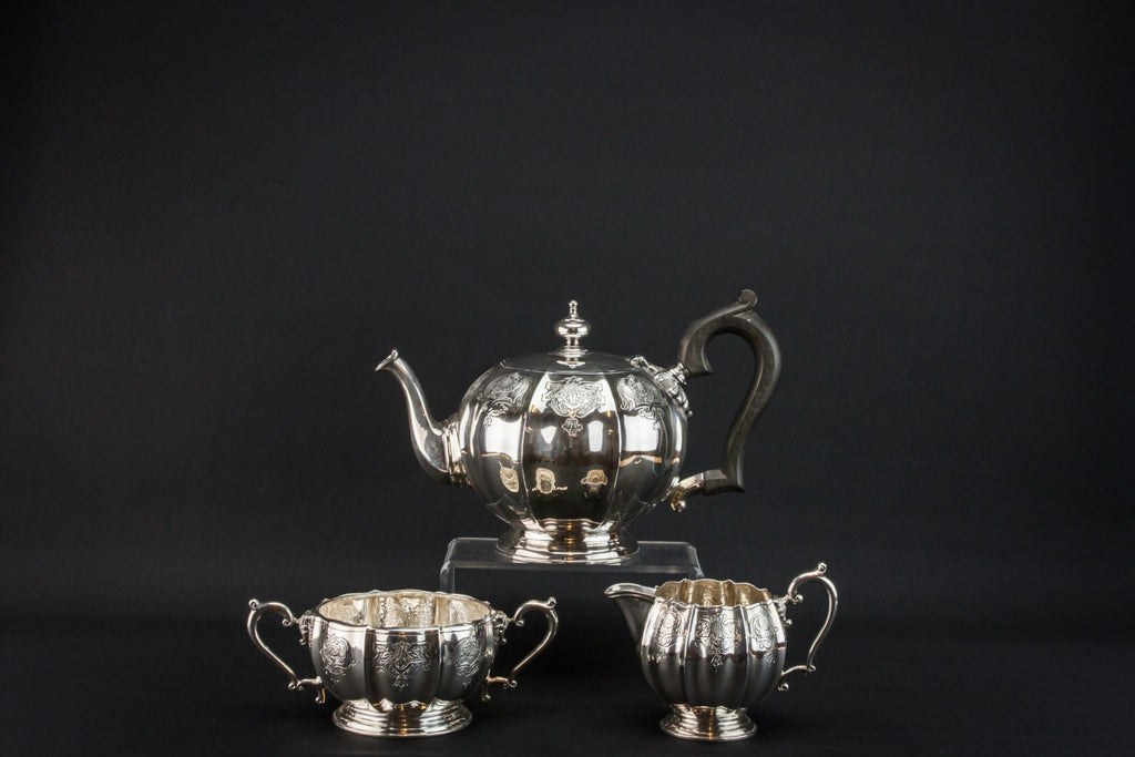Sterling silver tea set