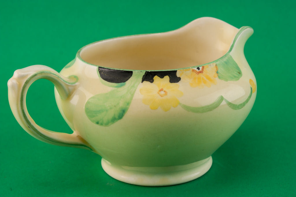 Art Deco pottery gravy boat