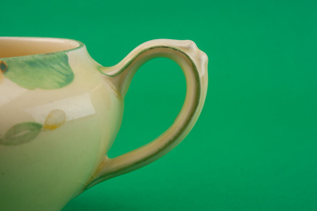 Art Deco pottery gravy boat