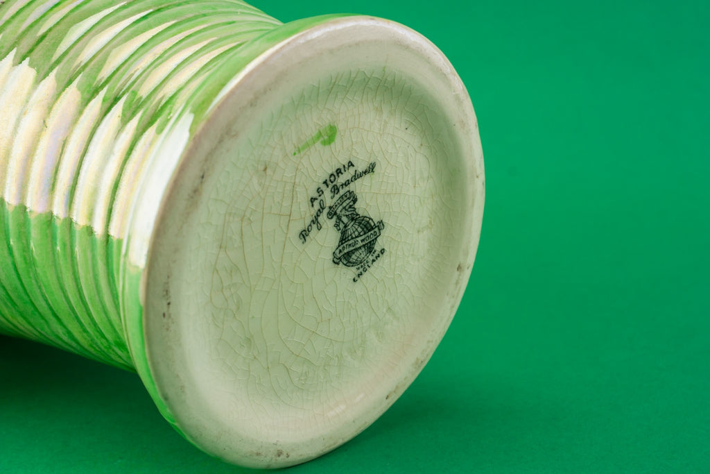 Green Art Deco water jug