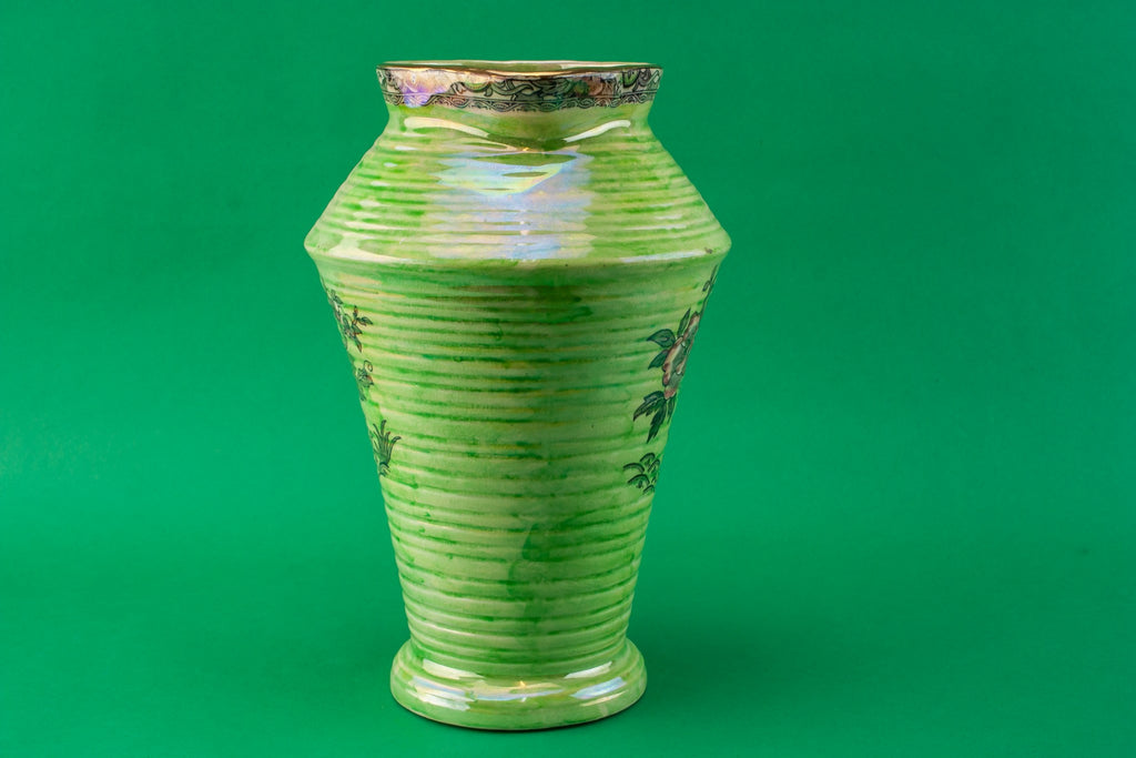 Green Art Deco water jug