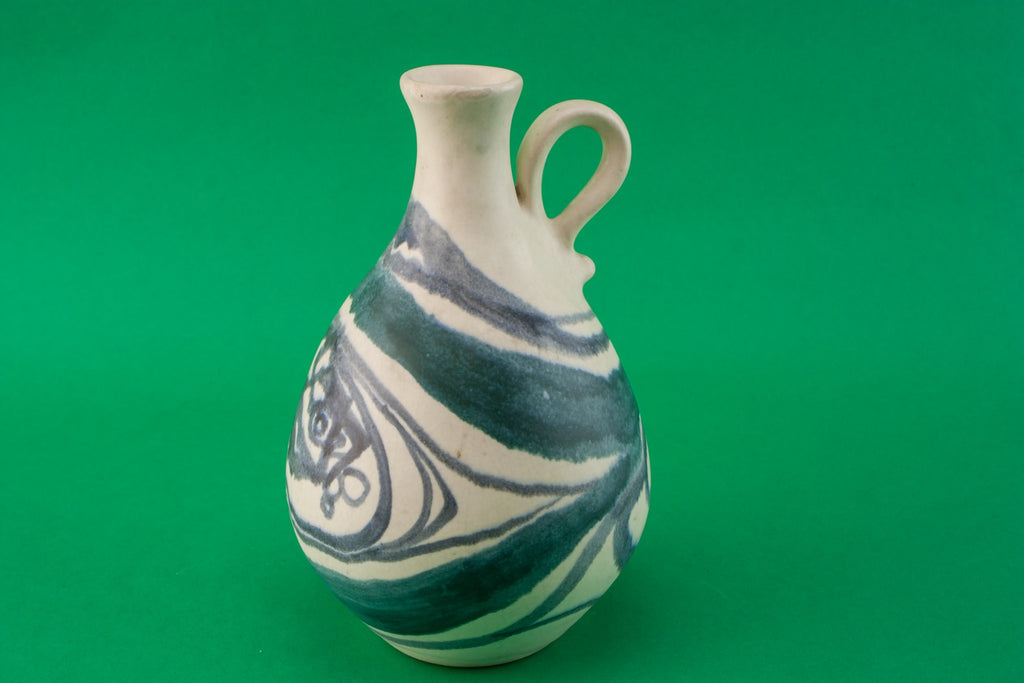 Blue pottery jug