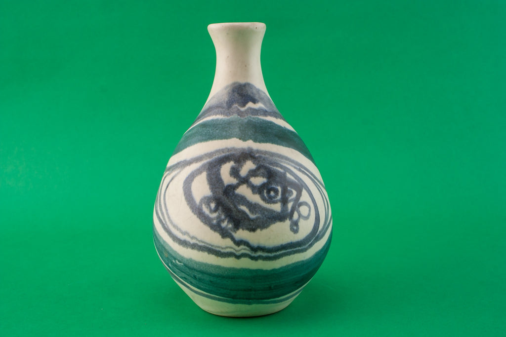 Blue pottery jug