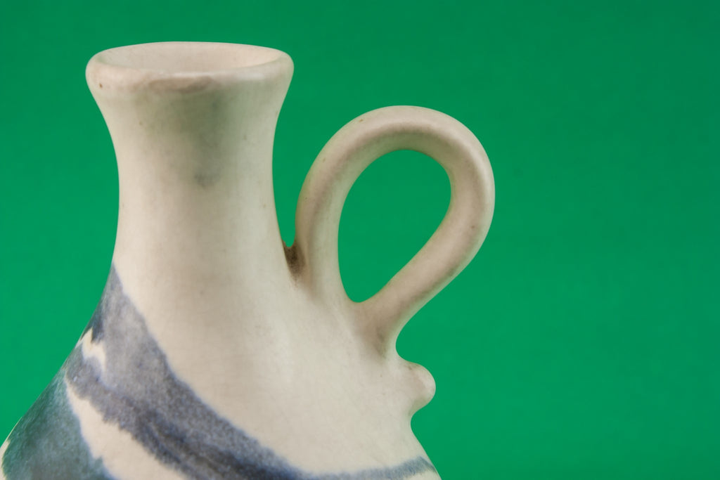 Blue pottery jug