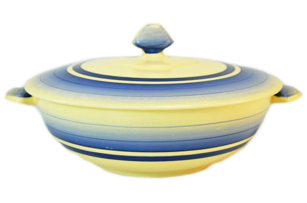 Blue Art Deco tureen