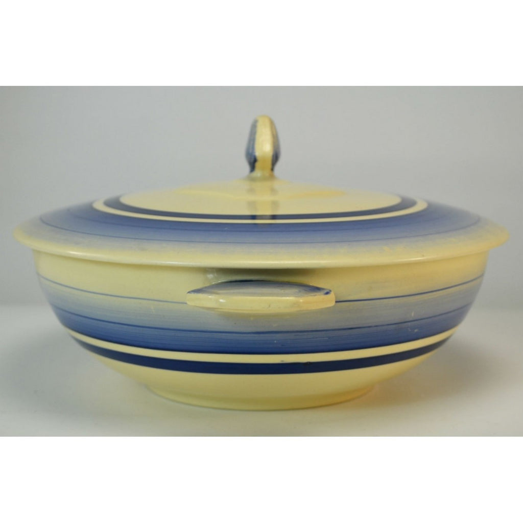 Blue Art Deco tureen