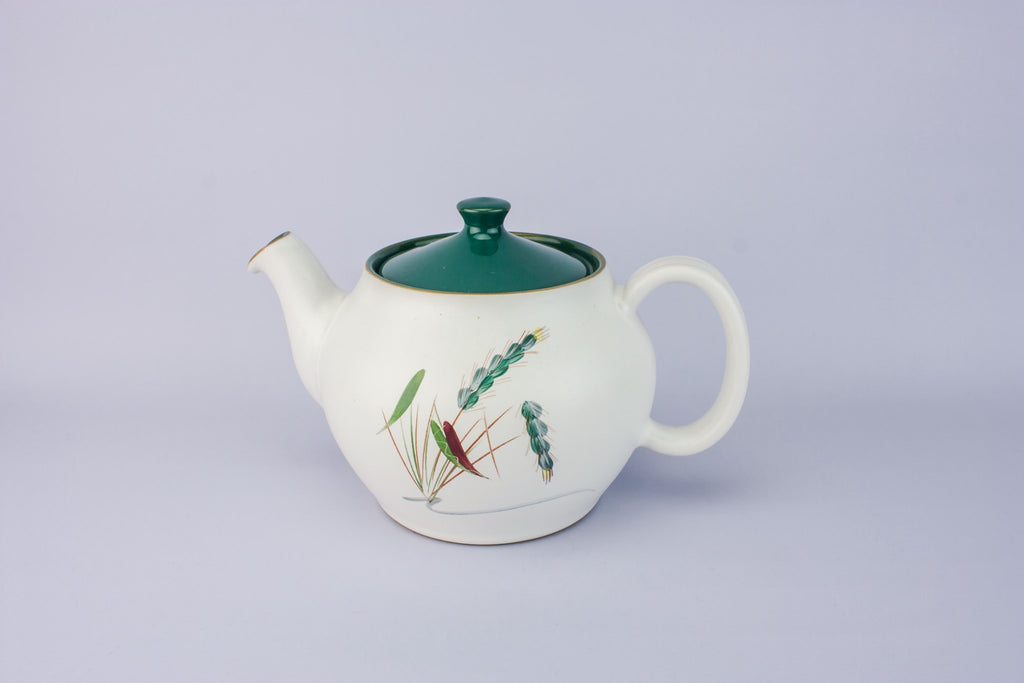 Pottery retro teapot