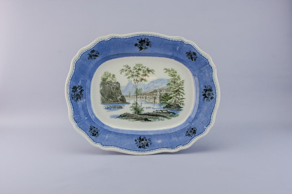 Landscape serving platter