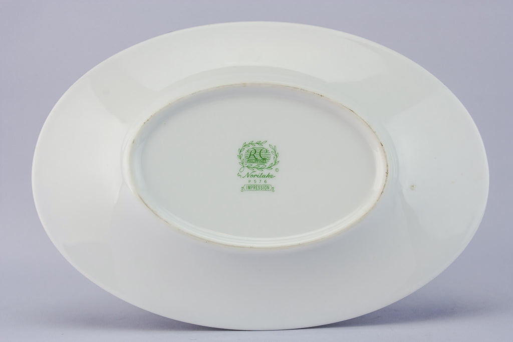 Noritake gravy boat on stand