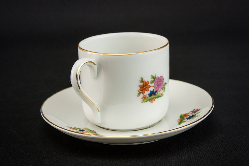 Porcelain coffee set for four
