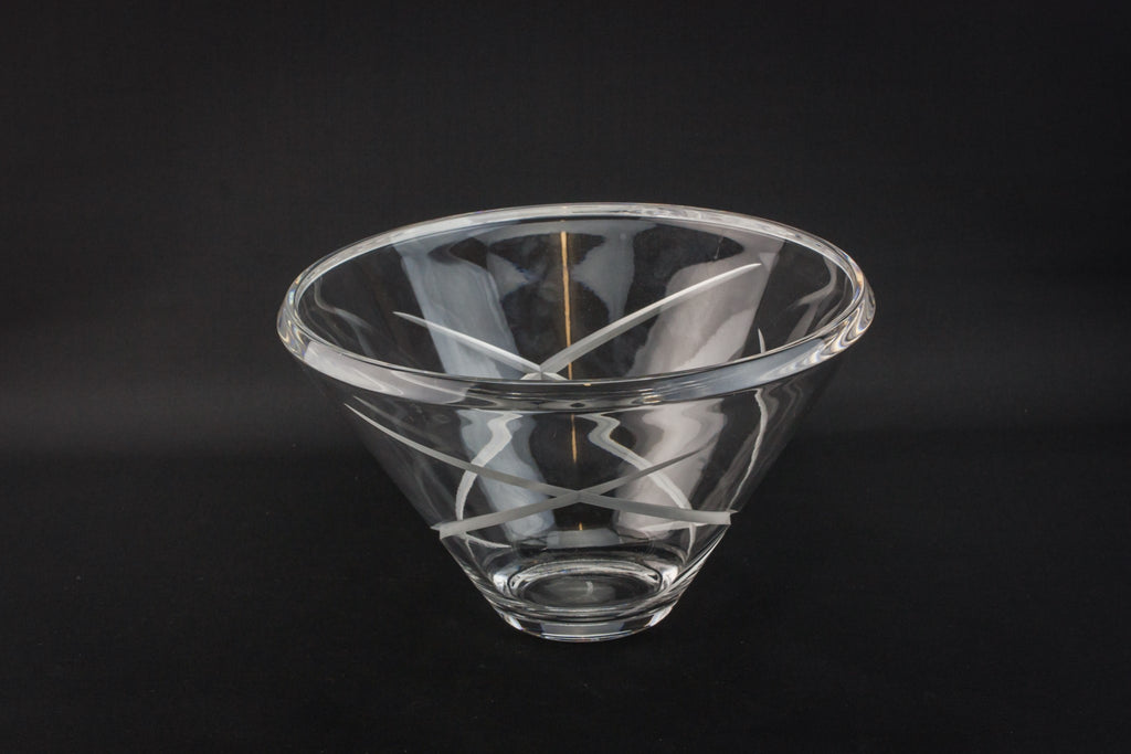 Modernist glass bowl