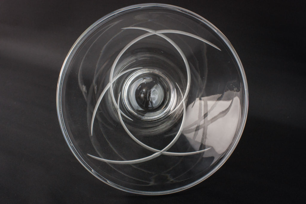 Modernist glass bowl