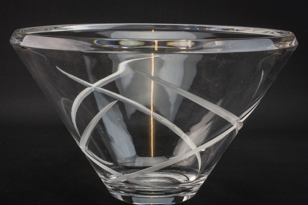 Modernist glass bowl