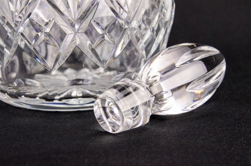 Cut glass globular decanter
