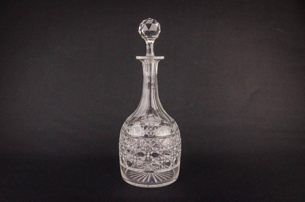 Cut glass sherry decanter