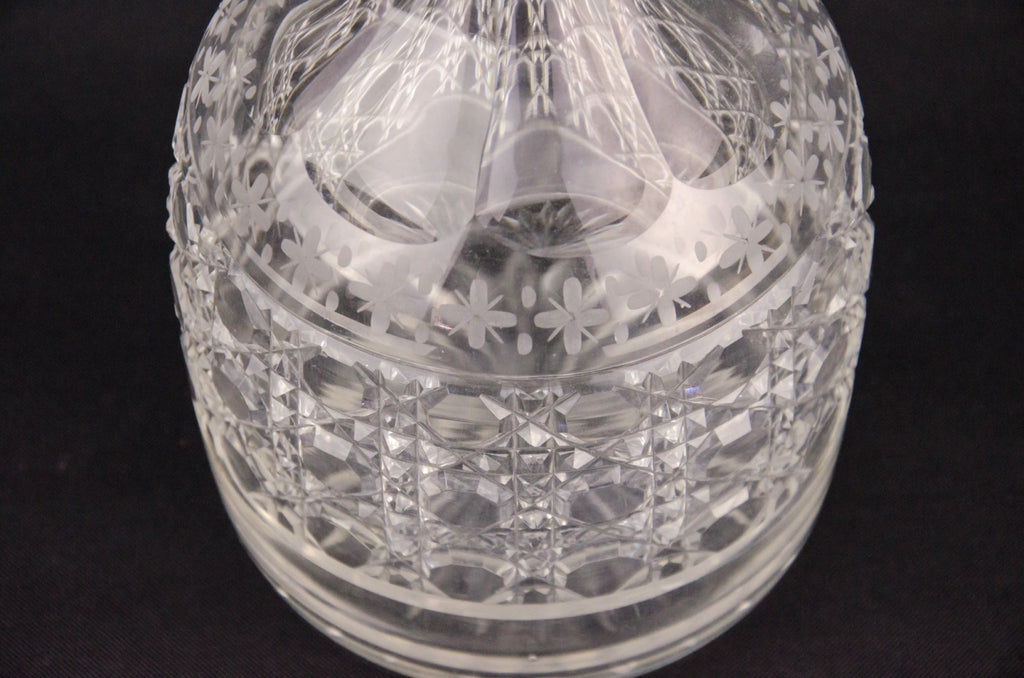 Cut glass sherry decanter