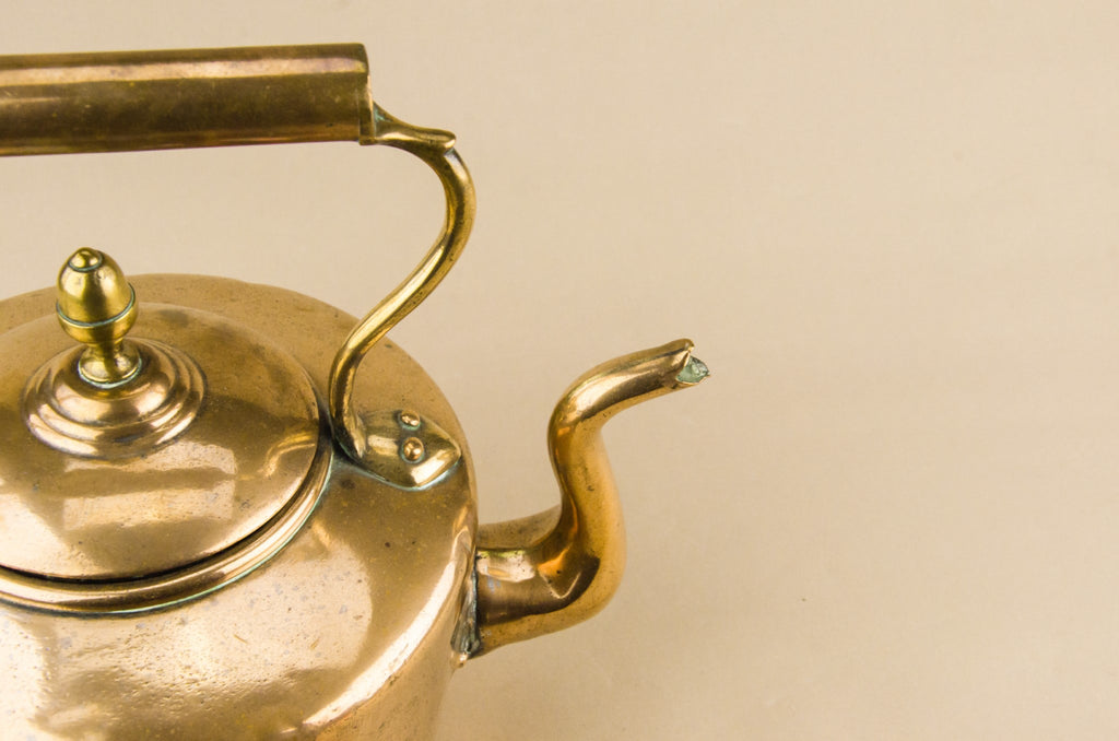 Victorian copper kettle