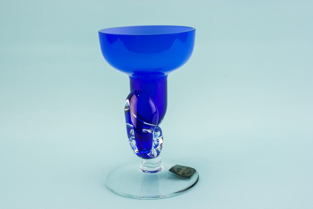 Glass Modernist candlestick
