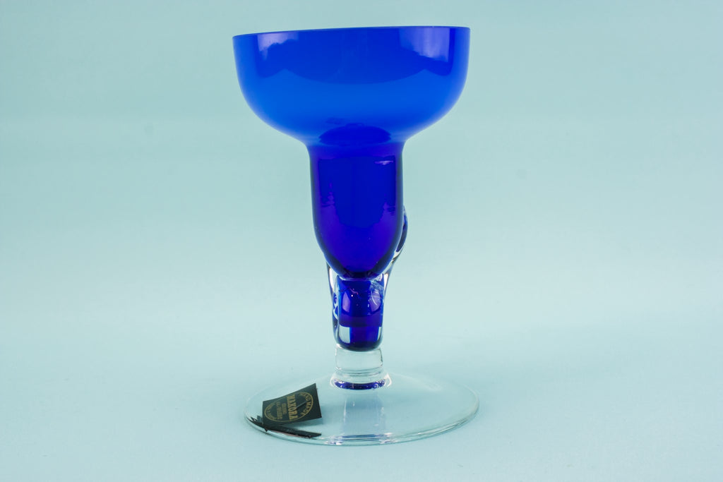 Glass Modernist candlestick